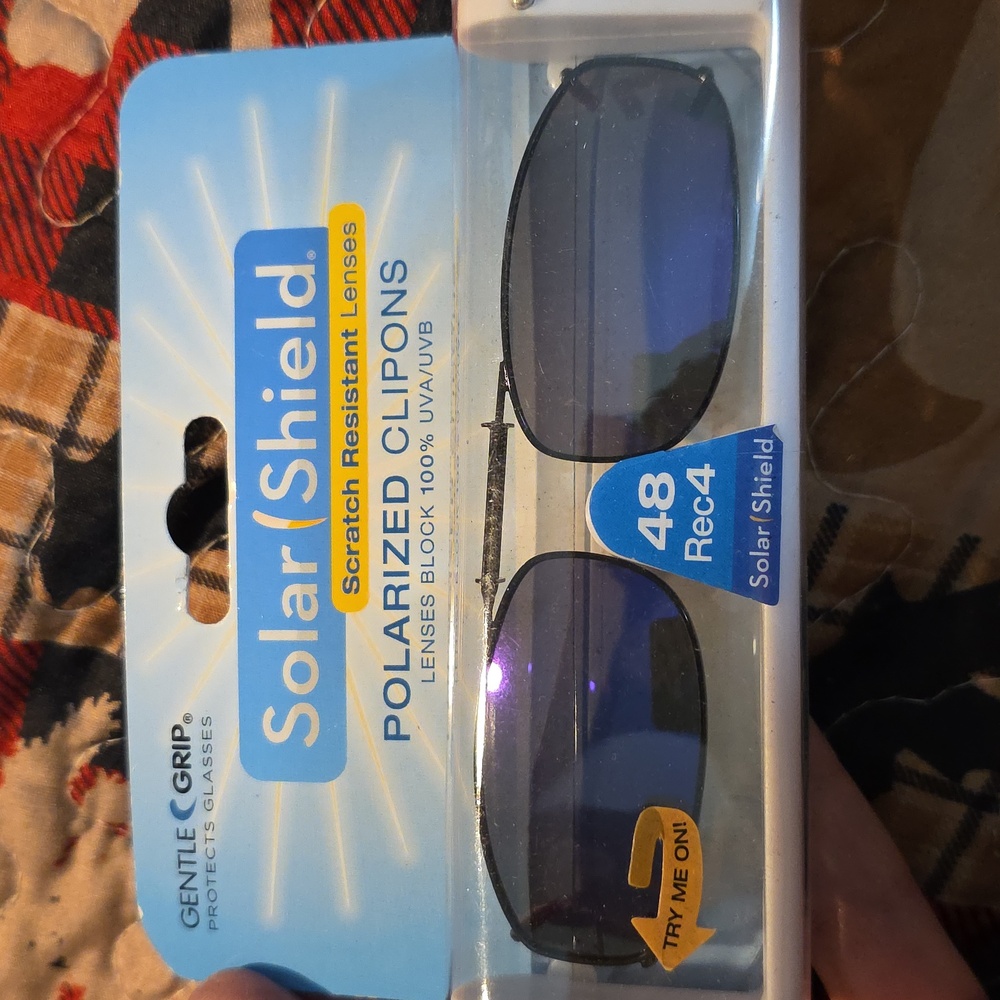 Polarized Clip-On Sunglasses -  Solar Shield 48 Rec 4